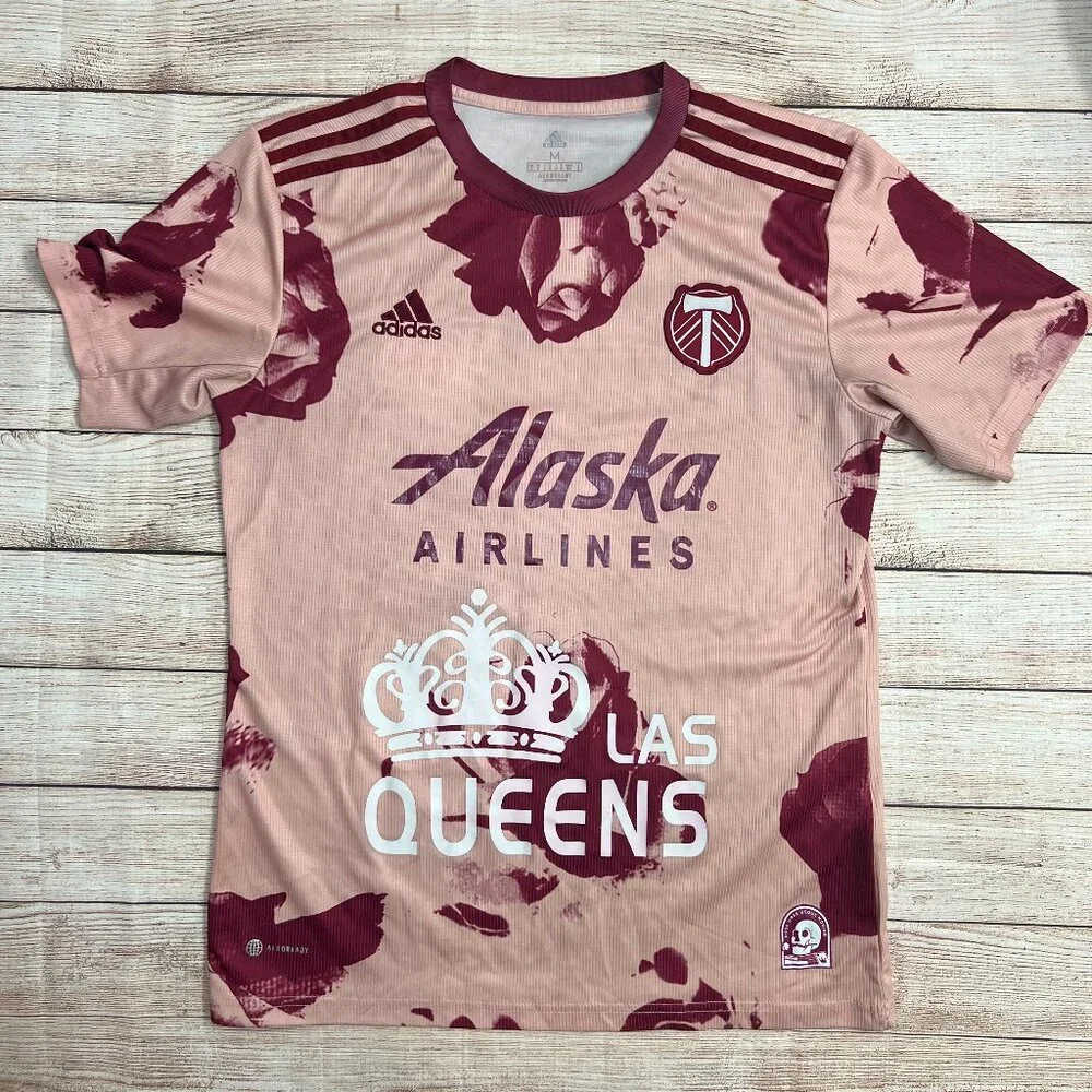 Adidas Portland Timbers Las Queens Soccer Jersey Medium Pink #28 MLS Authentic